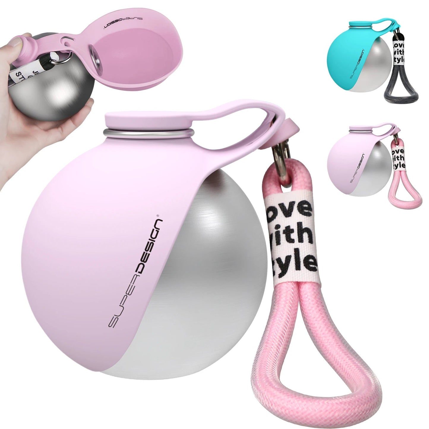 Portable Dog Water Bottle with Foldable Bowl | Leak-Proof | PetHaven